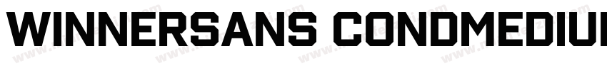 WinnerSans CondMedium字体转换